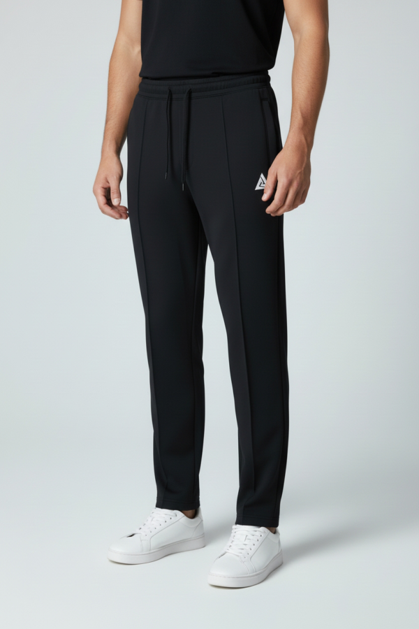Training trousers with crease color (Black)